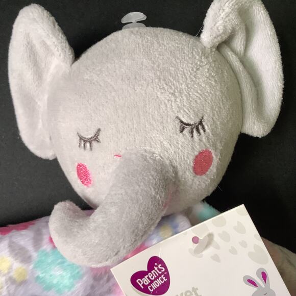 Elephant Blanet Buddy - Parent's Choice - 12" x 12" Lovey for Babies - NWT - Picture 1 of 5